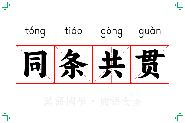 同条共贯 同条共贯