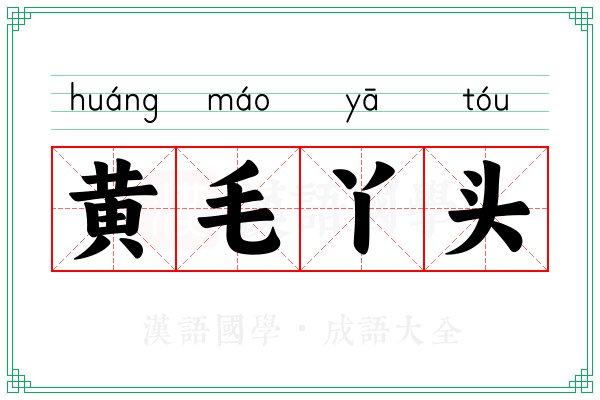 黄毛丫头 黄毛丫头