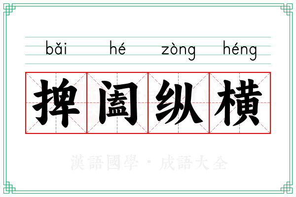 捭阖纵横