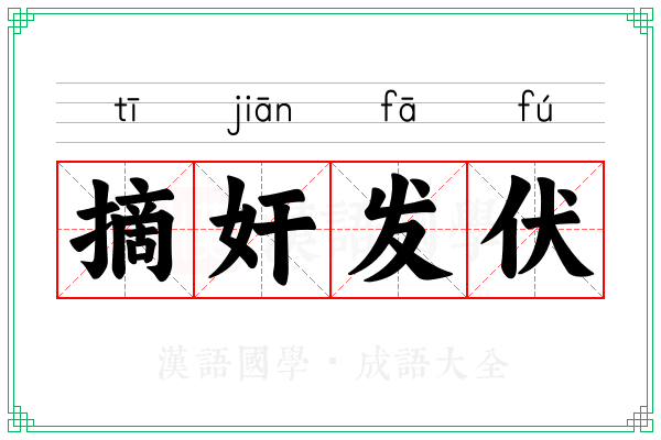 摘奸发伏 摘奸发伏