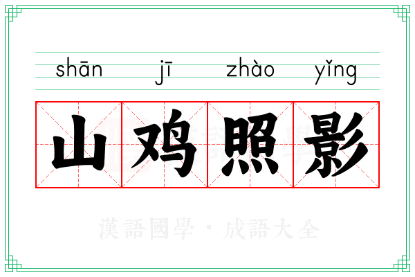 山鸡照影 山鸡照影