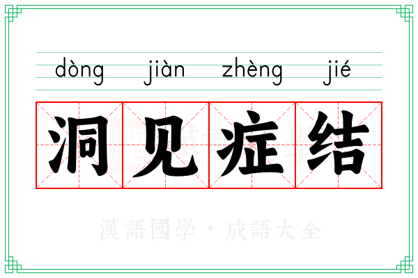 洞见症结 洞见症结