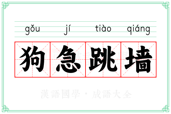 狗急跳墙 狗急跳墙
