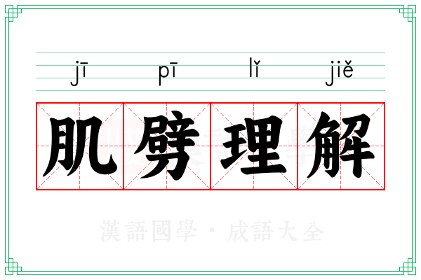 肌劈理解