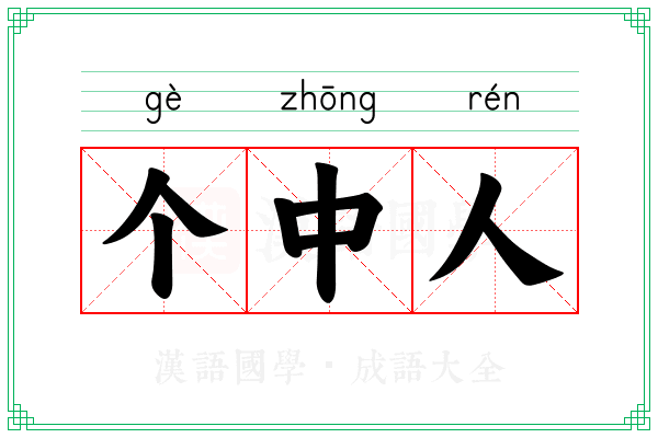 个中人
