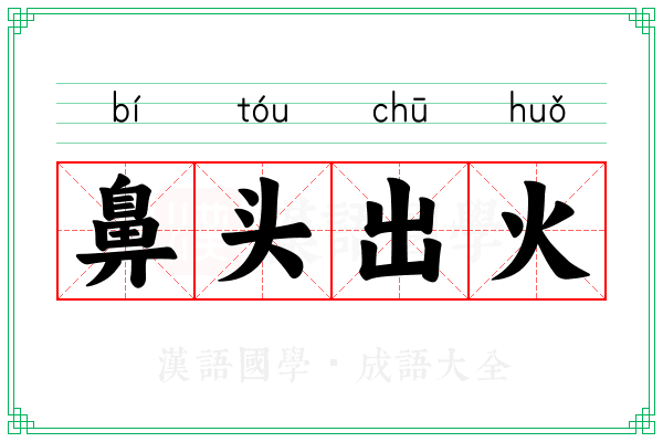 鼻头出火 鼻头出火