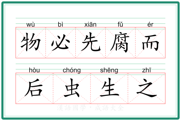 物必先腐而后虫生之 物必先腐而后虫生之