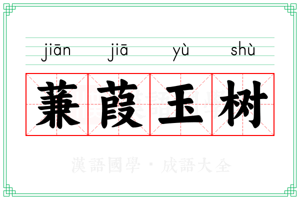 蒹葭玉树 蒹葭玉树