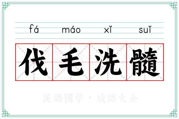 伐毛洗髓 伐毛洗髓