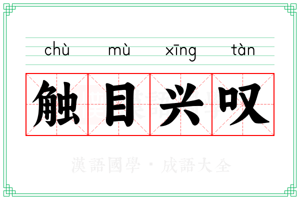 触目兴叹