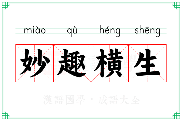 妙趣横生 妙趣横生