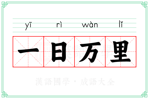 一日万里