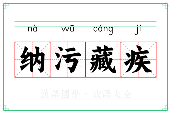 纳污藏疾