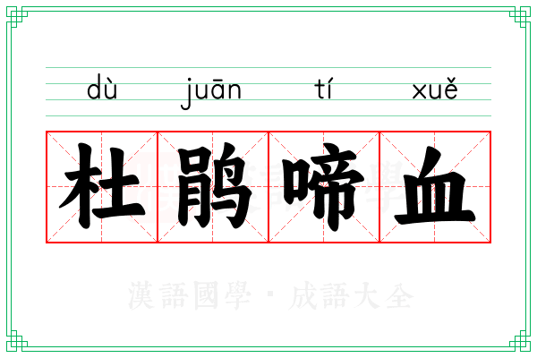 杜鹃啼血 杜鹃啼血