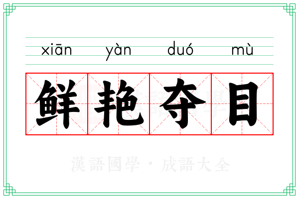 鲜艳夺目 鲜艳夺目