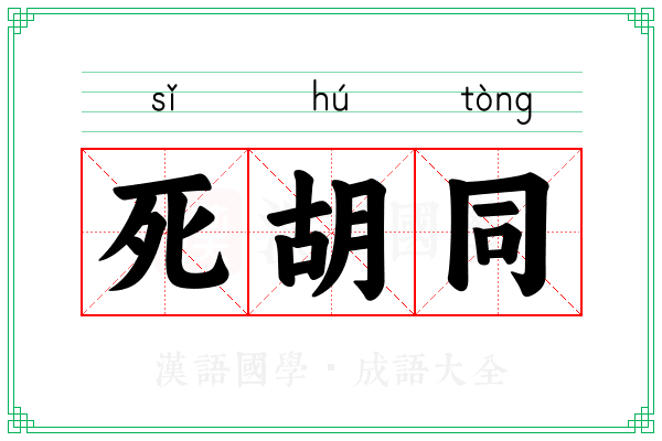死胡同 死胡同