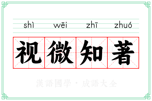 视微知著