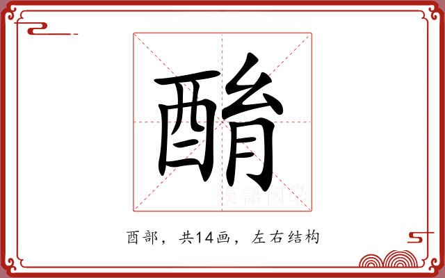 酳