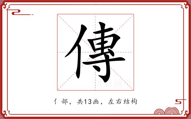傳 傳
