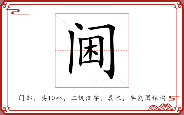 阃 阃