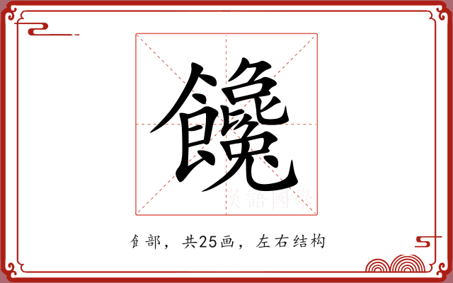 饞 饞